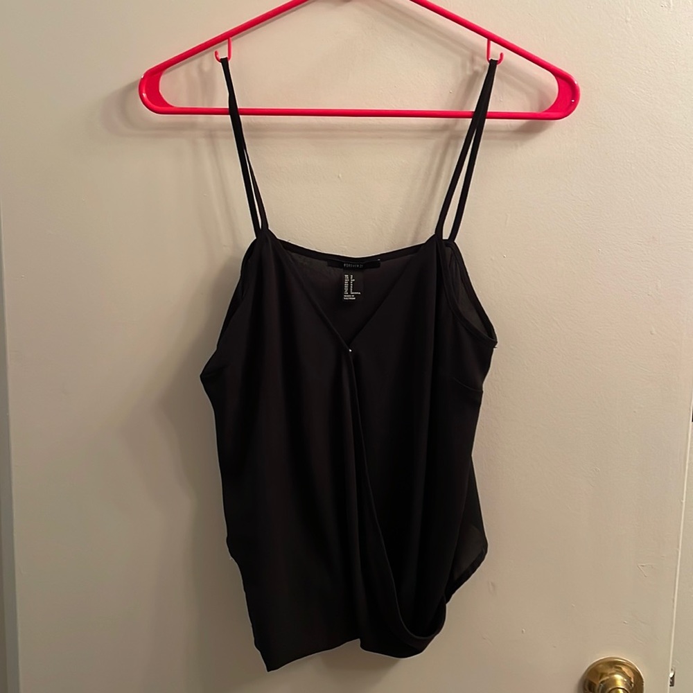 Forever 21 Black Spaghetti Strap Dress Top